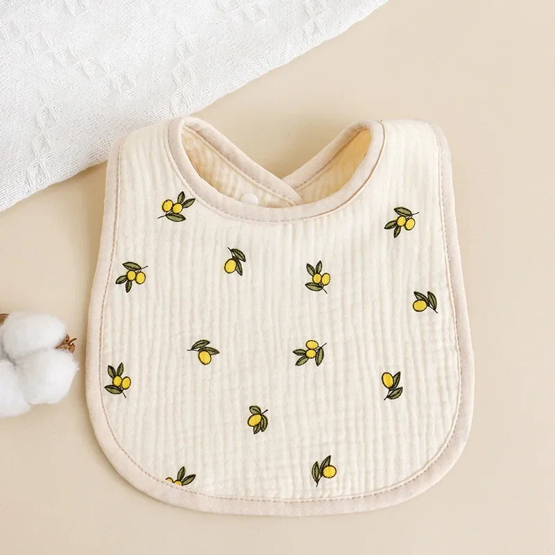 U-Shaped Cotton Saliva Bib Soft Baby Bib | Blooming Babies