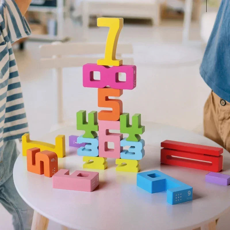 Number Balance Stacking Blocks