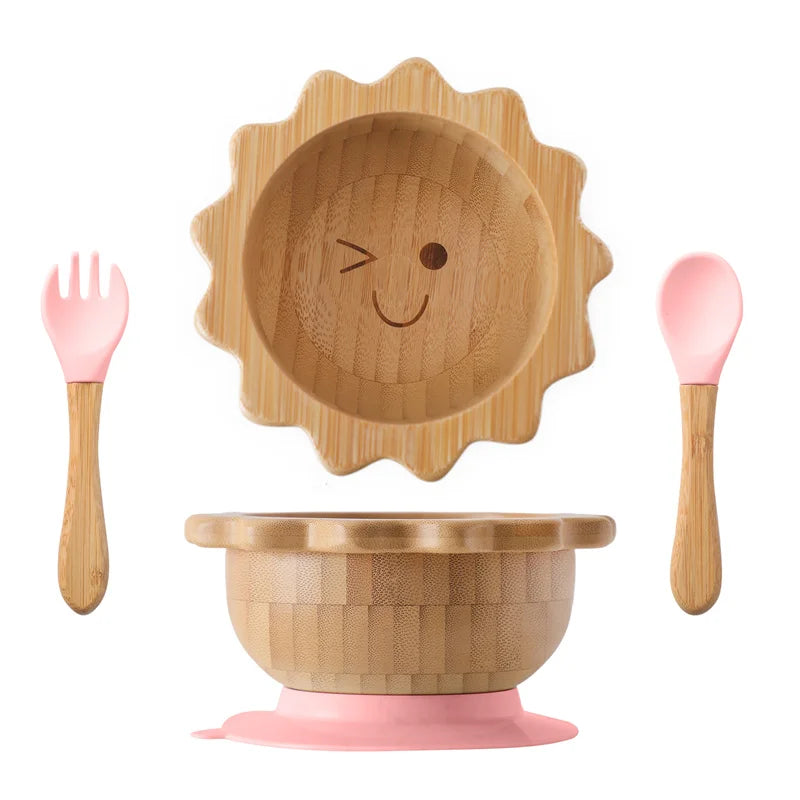 Sun Bamboo Tableware Set Eco-Friendly & Safe | Blooming Babies