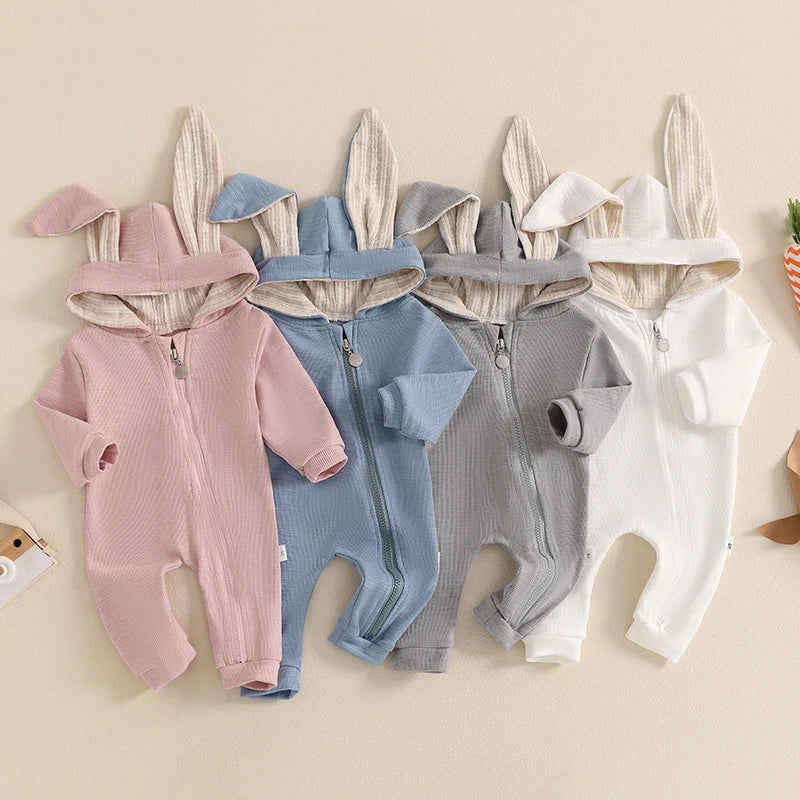 Rabbit Long Sleeve Jumpsuit Cozy Baby Wear | Blooming Babies