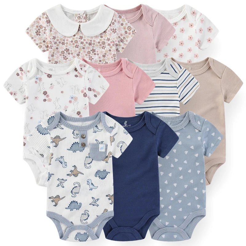 Short Sleeve Baby Romper Set