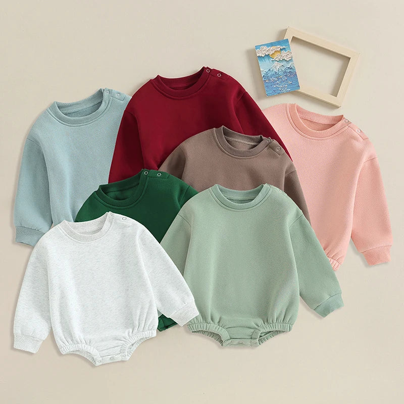 Cotton Long Sleeve Romper Cozy Baby Wear | Blooming Babies