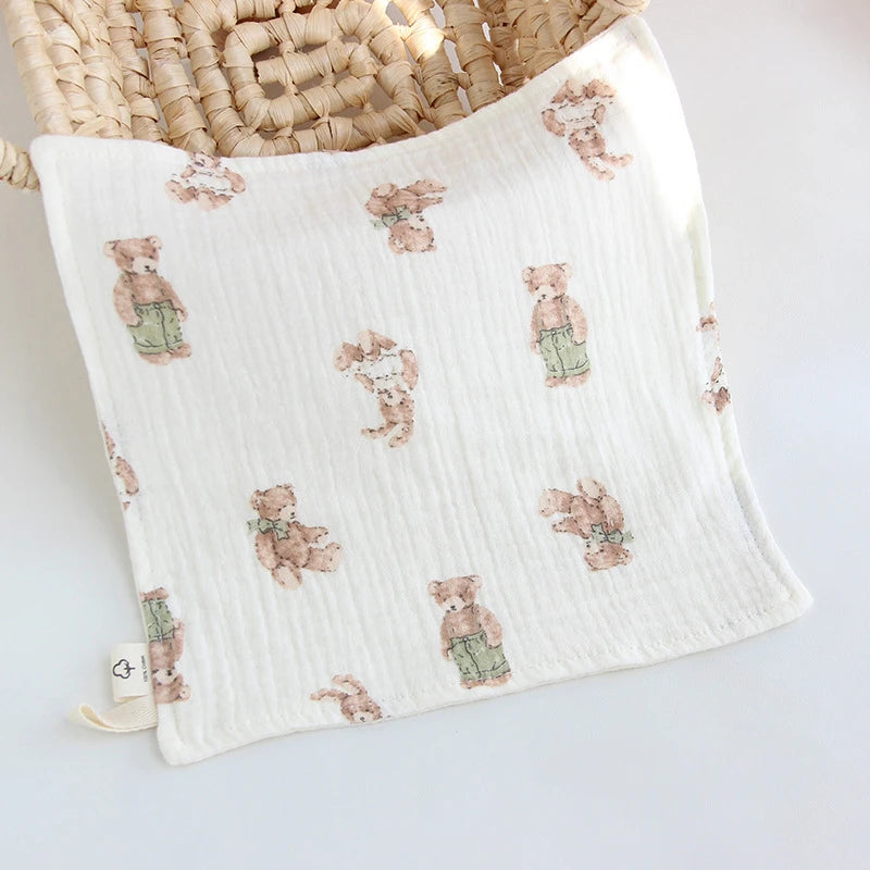 Four-Layer Muslin Square Towel