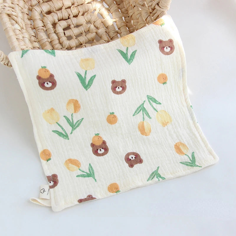 Four-Layer Muslin Square Towel