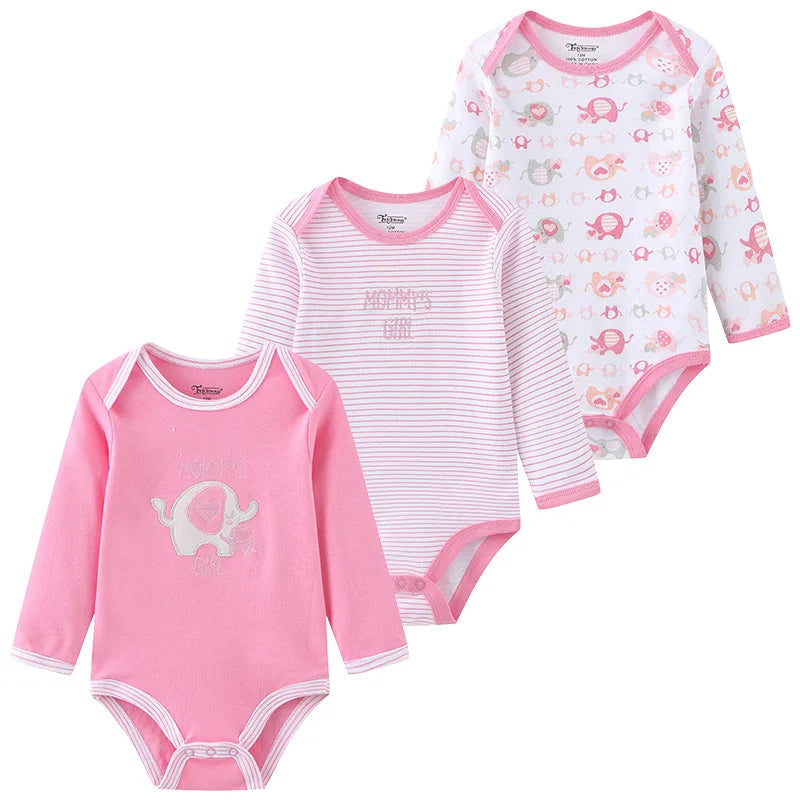 Long Sleeve Cotton Onesie Set