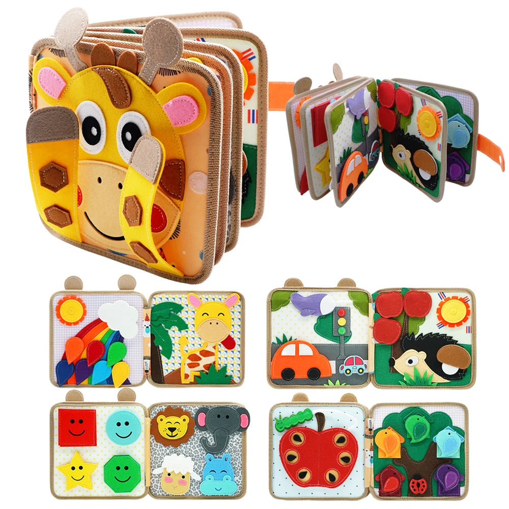 Soft Portable 3D Cloth Book Montessori Toy | Blooming Babies