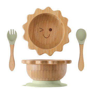 Sun Bamboo Tableware Set Eco-Friendly & Safe | Blooming Babies