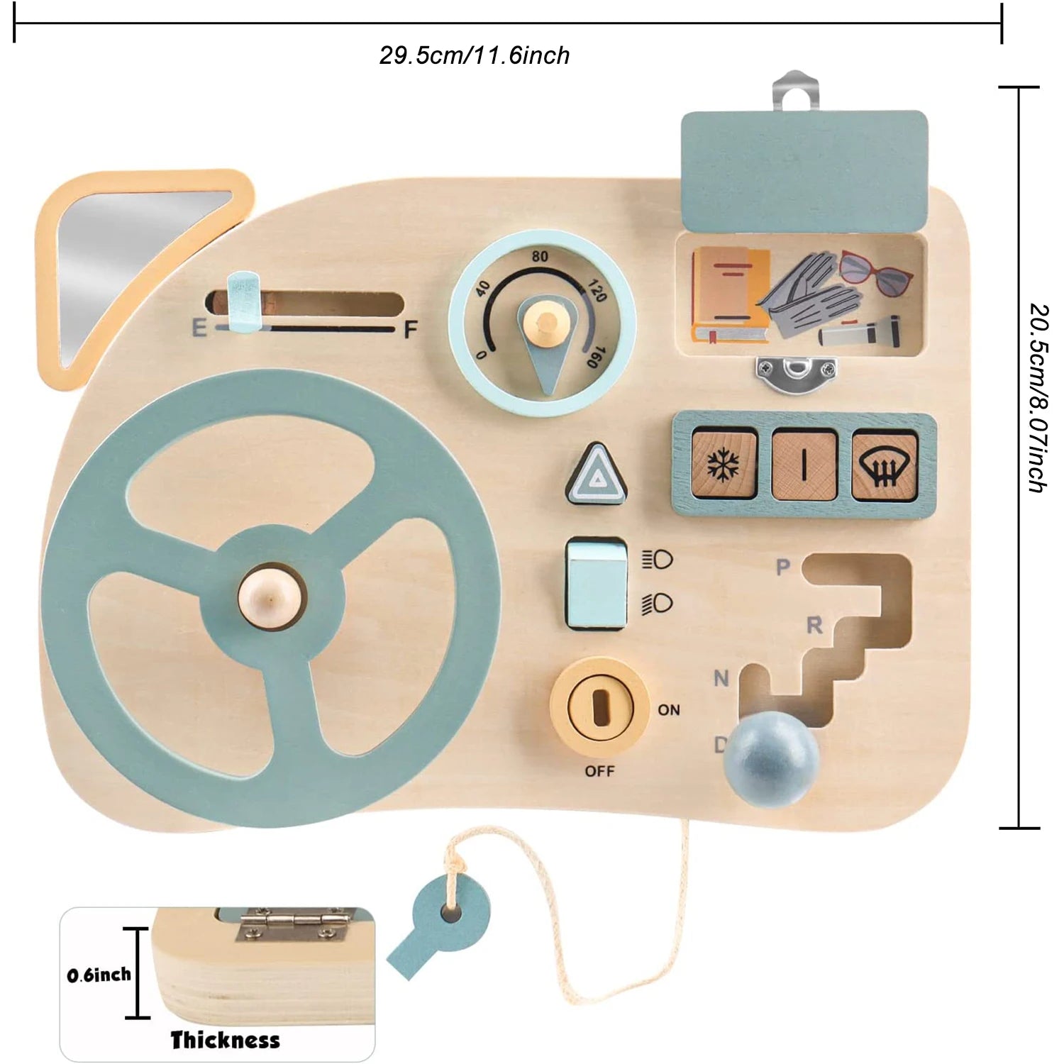 Steering Wheel Busy Board Montessori Toy | Blooming Babies