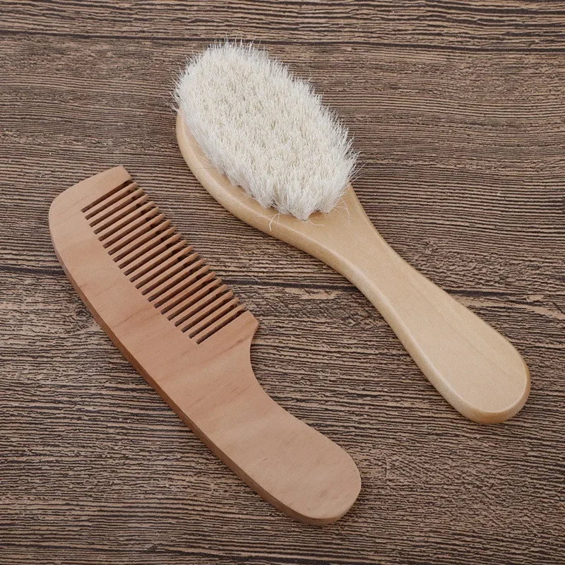 Wool Wooden Brush Comb