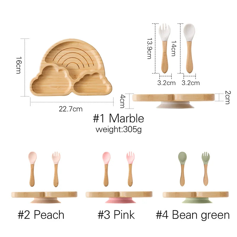 Cloud Wooden Tableware Set