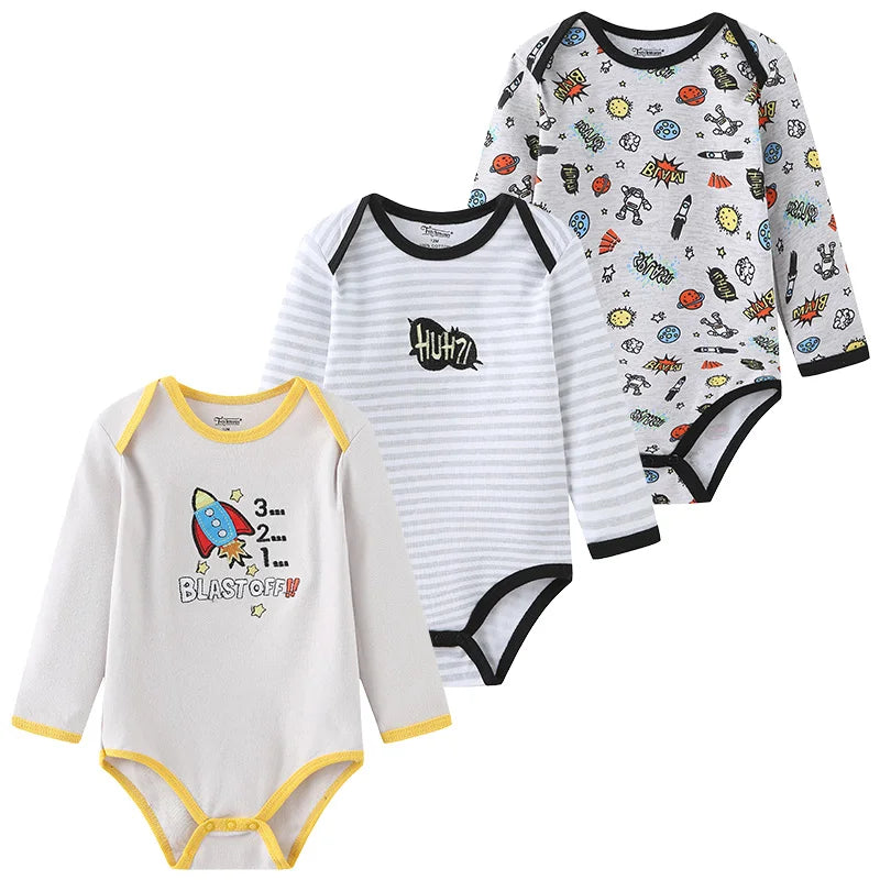 Long Sleeve Cotton Onesie Set