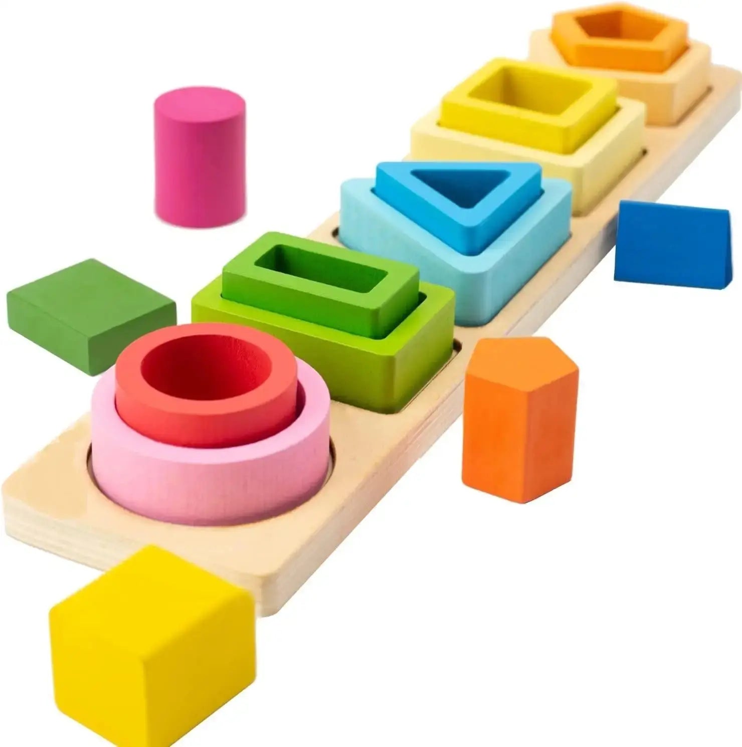 Shape Stack Wooden Puzzle