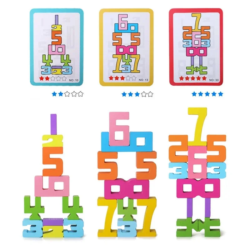 Number Balance Stacking Blocks