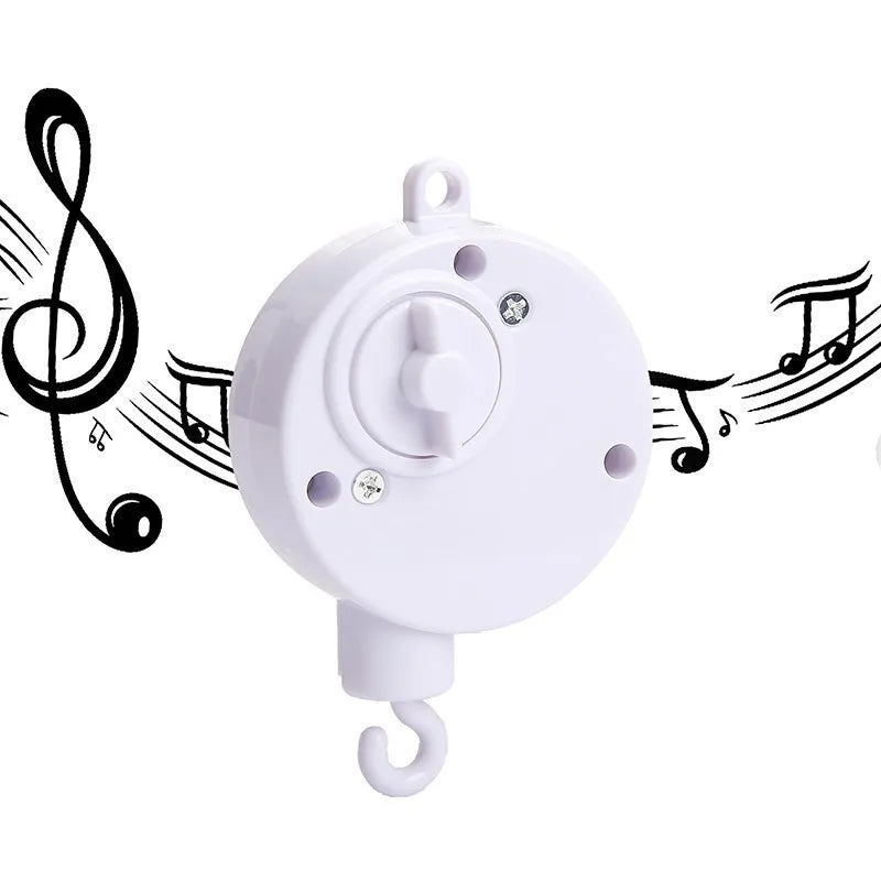 Wooden Crib Mobile Music Box