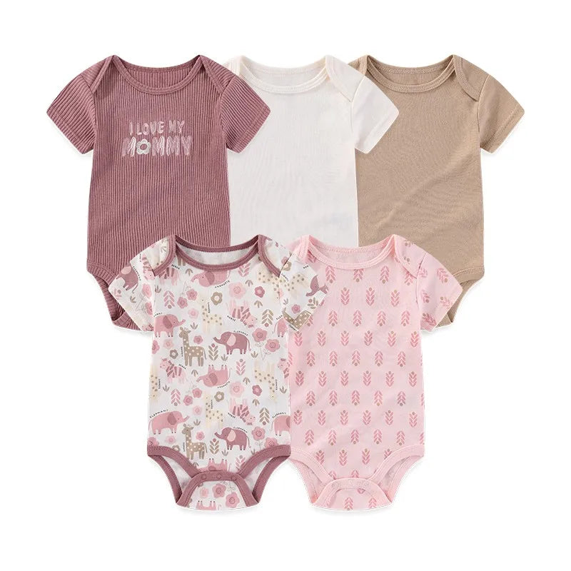 Short Sleeve Baby Romper Set