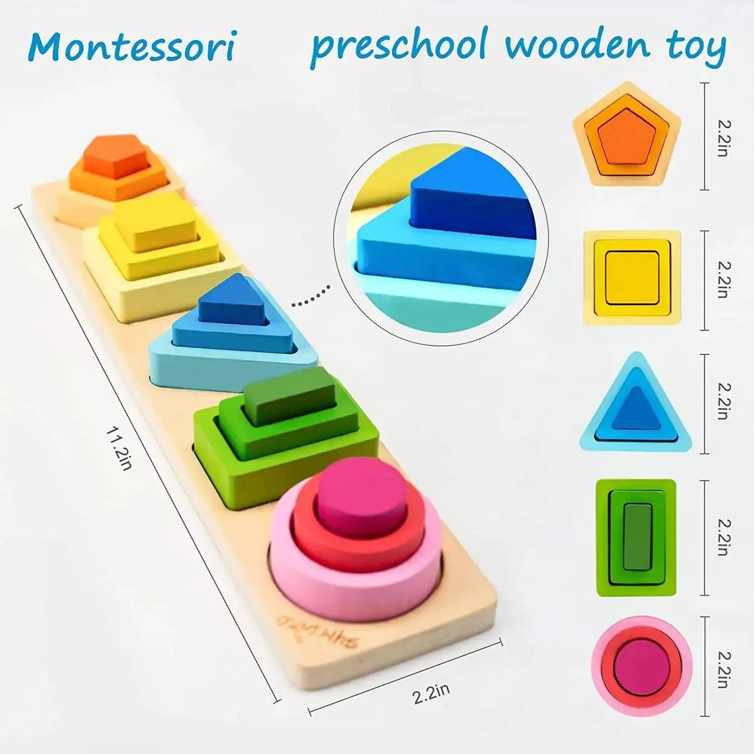 Shape Stack Wooden Puzzle