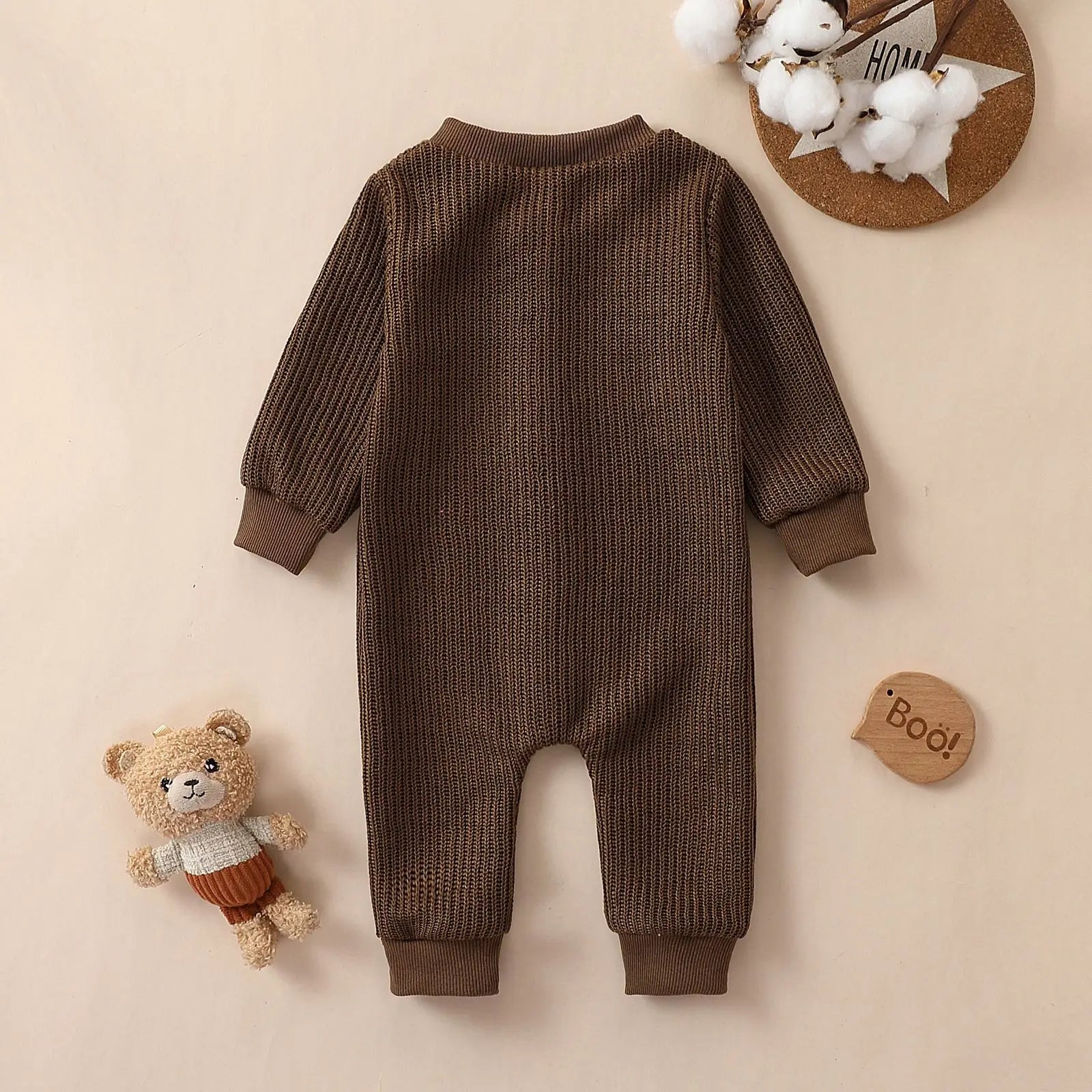 Long Sleeve Cotton Romper