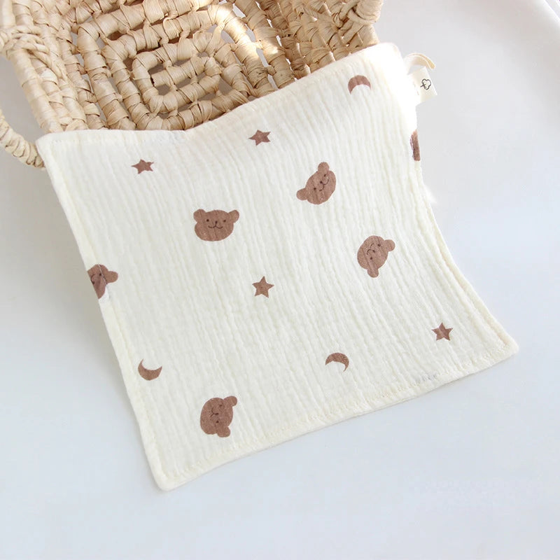 Four-Layer Muslin Square Towel