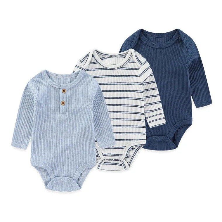 Long Sleeve Cotton Onesie Set